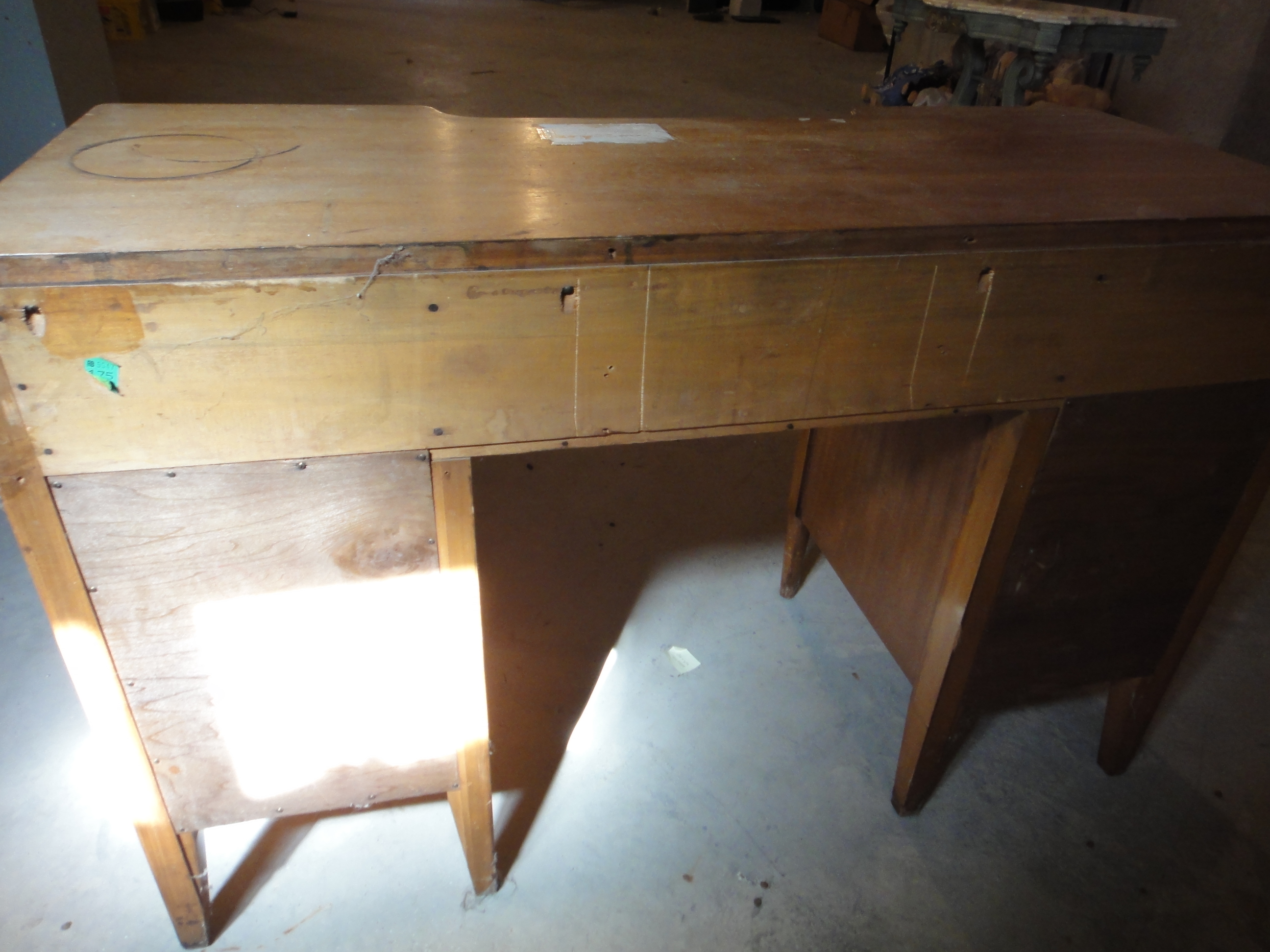 Mid Century Wood Veneer Desk EBTH