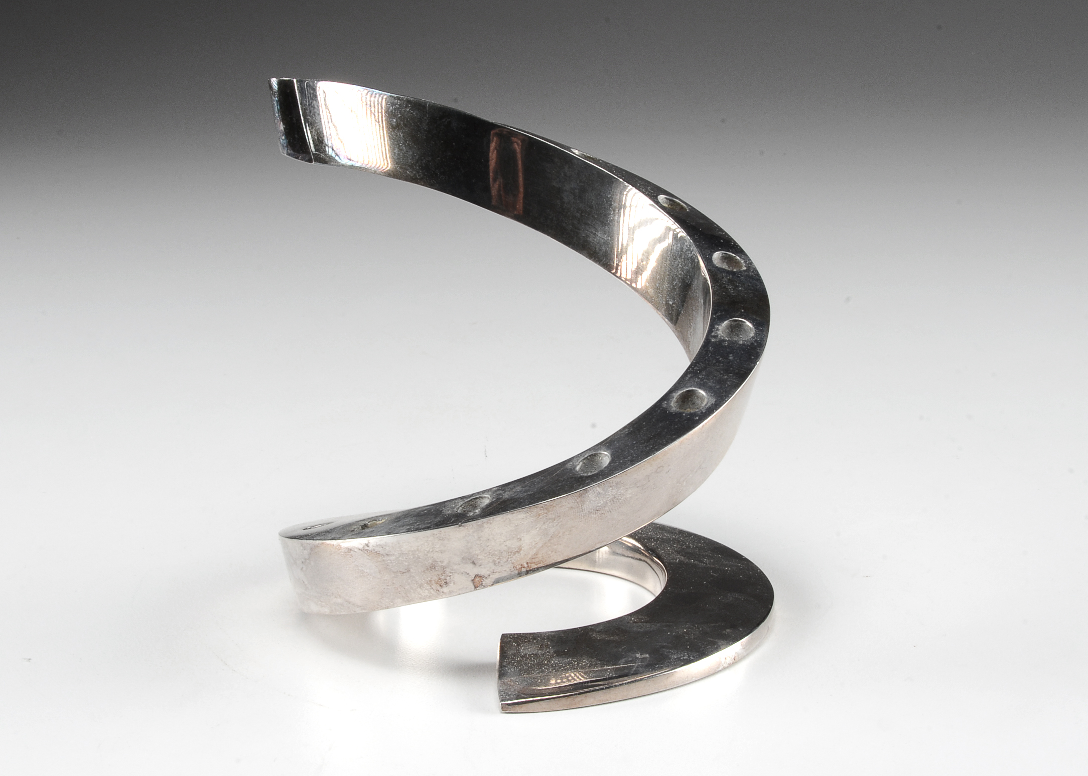 Dansk Spiral Silver Plated Candle Holder EBTH