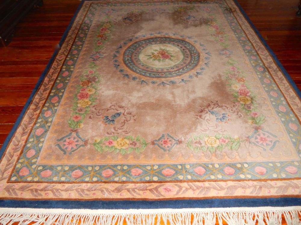 Hand Carved Wool Kweilin Decorator Rug EBTH