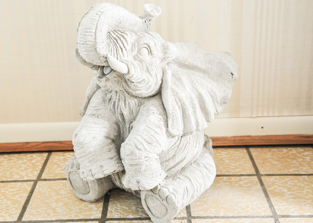 Cement Elephant Statue EBTH