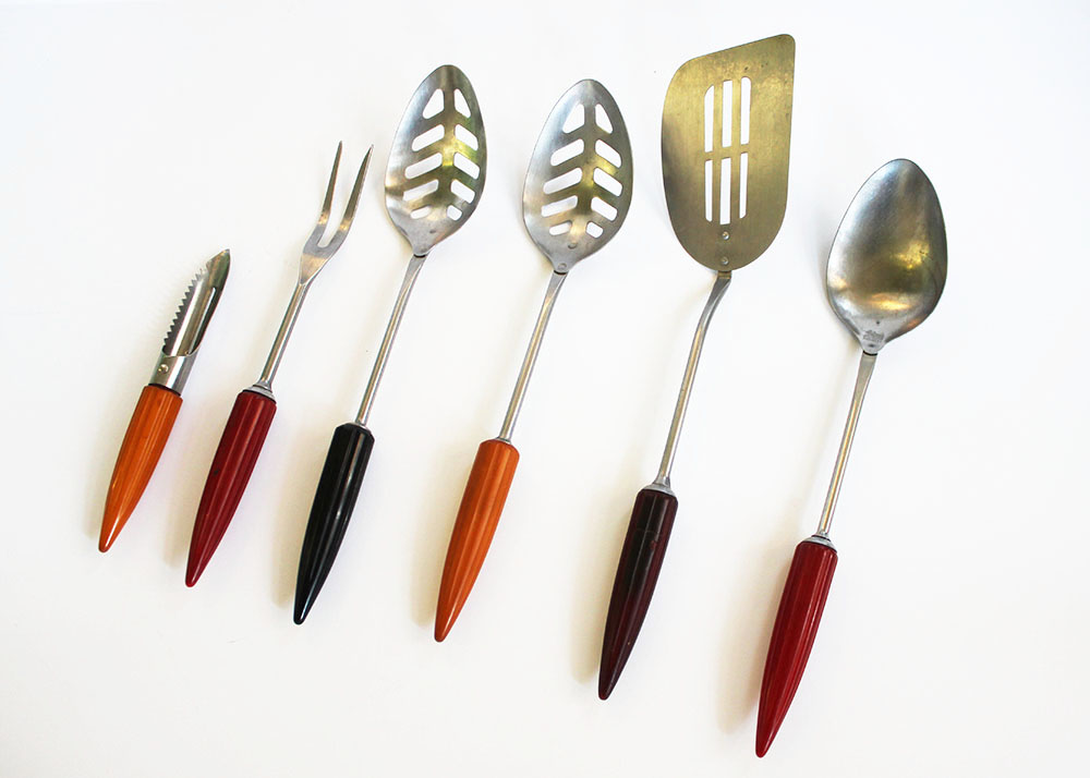 Vintage Bakelite Androck Cooking Utensils EBTH