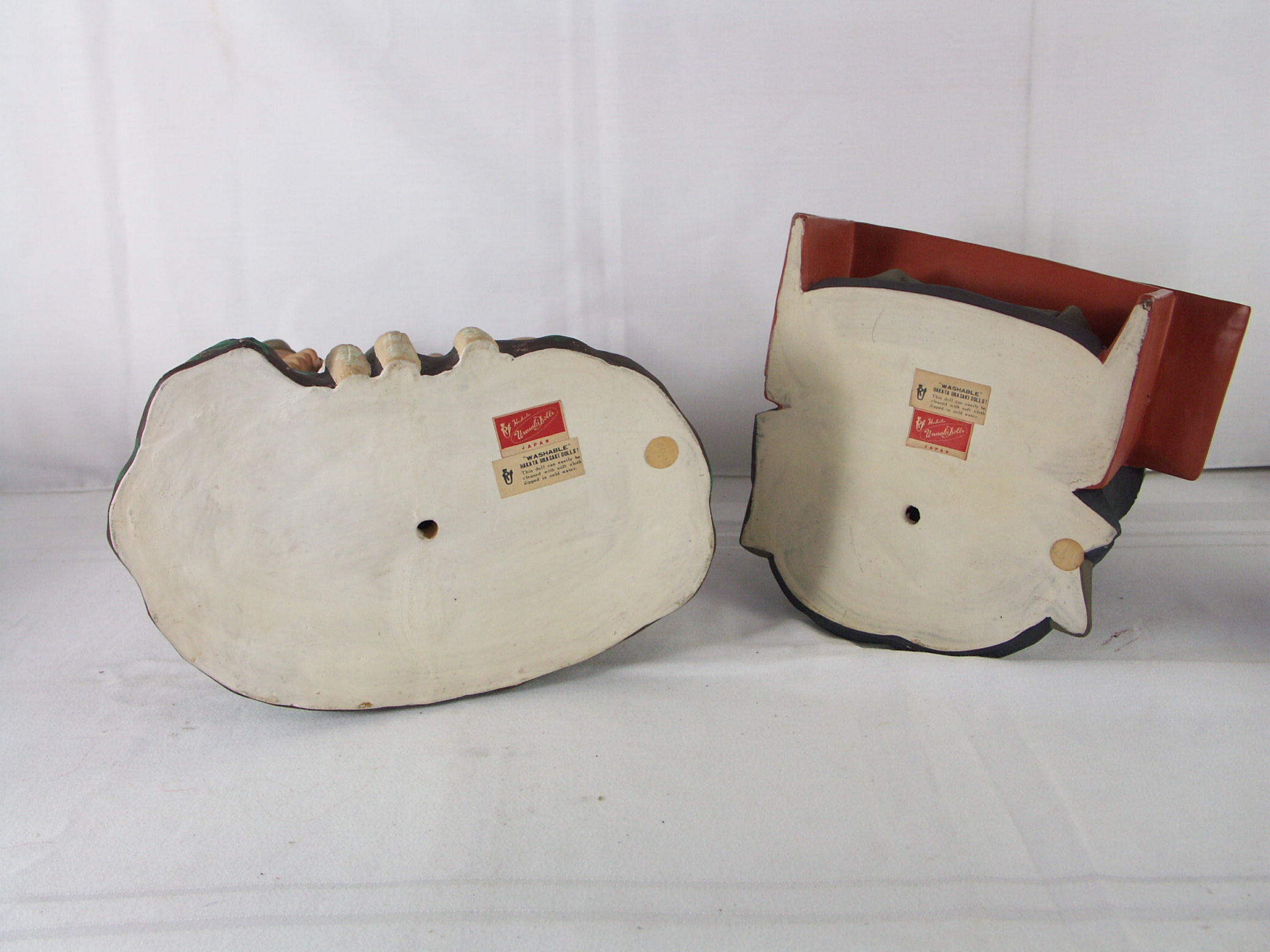 Hakata Urasaki Elderly Bisque Figurines EBTH