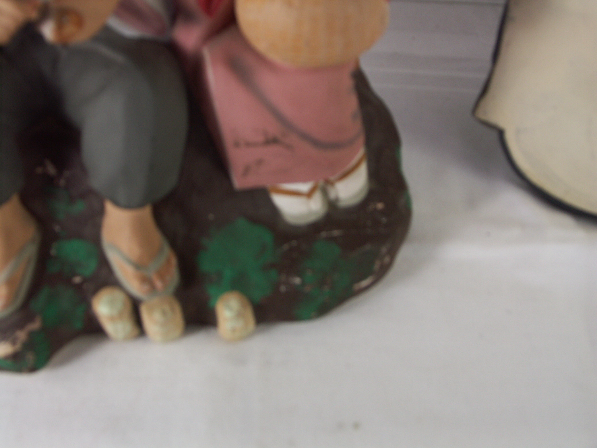 Hakata Urasaki Elderly Bisque Figurines EBTH