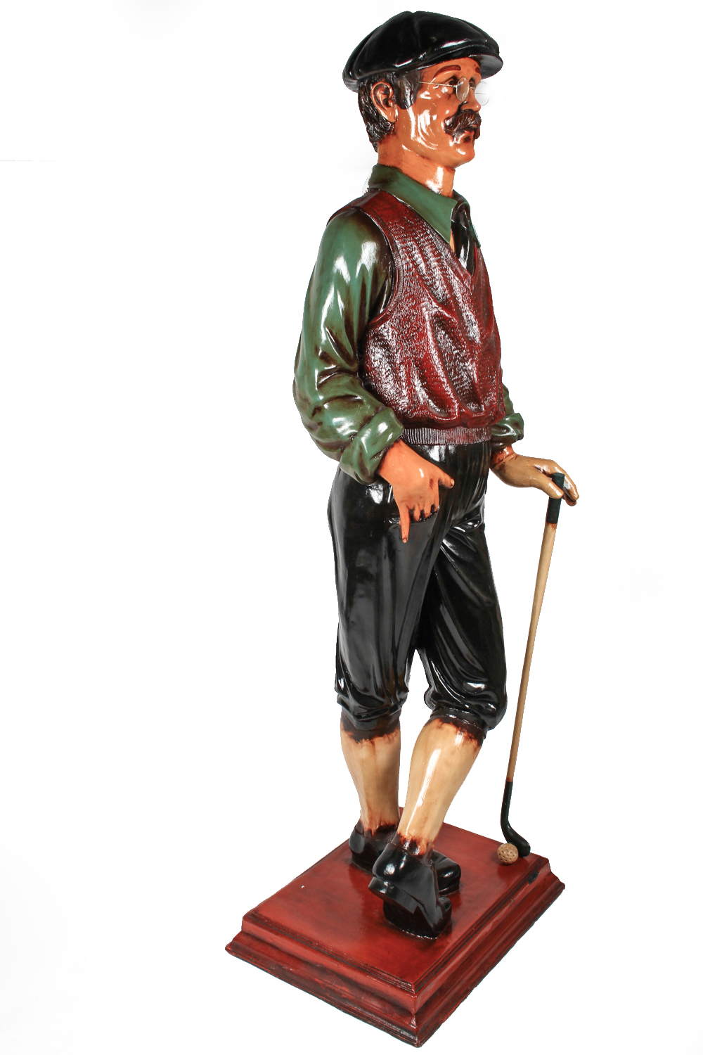 LifeSize Plaster Golfer Statue EBTH
