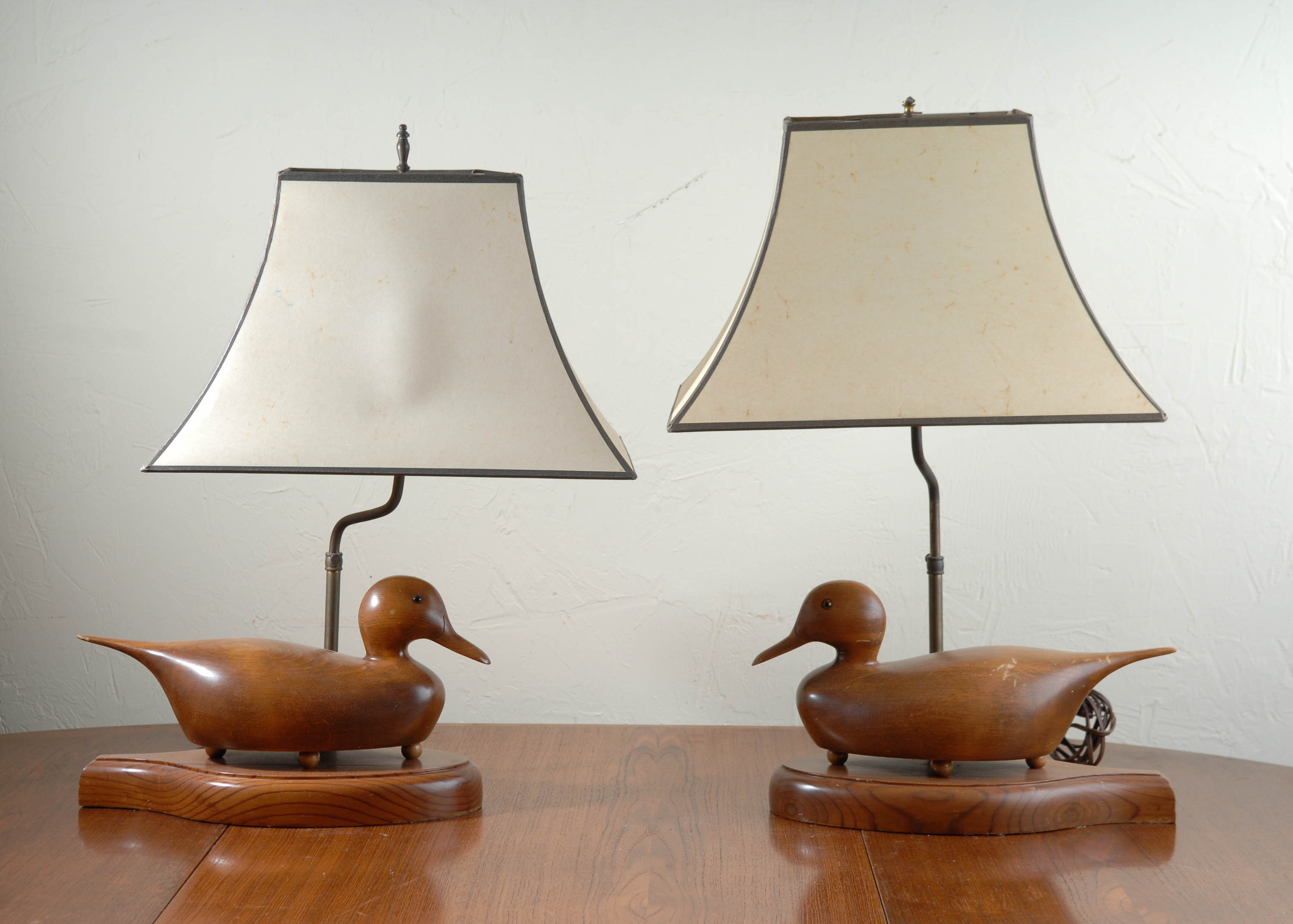 wooden duck lamp