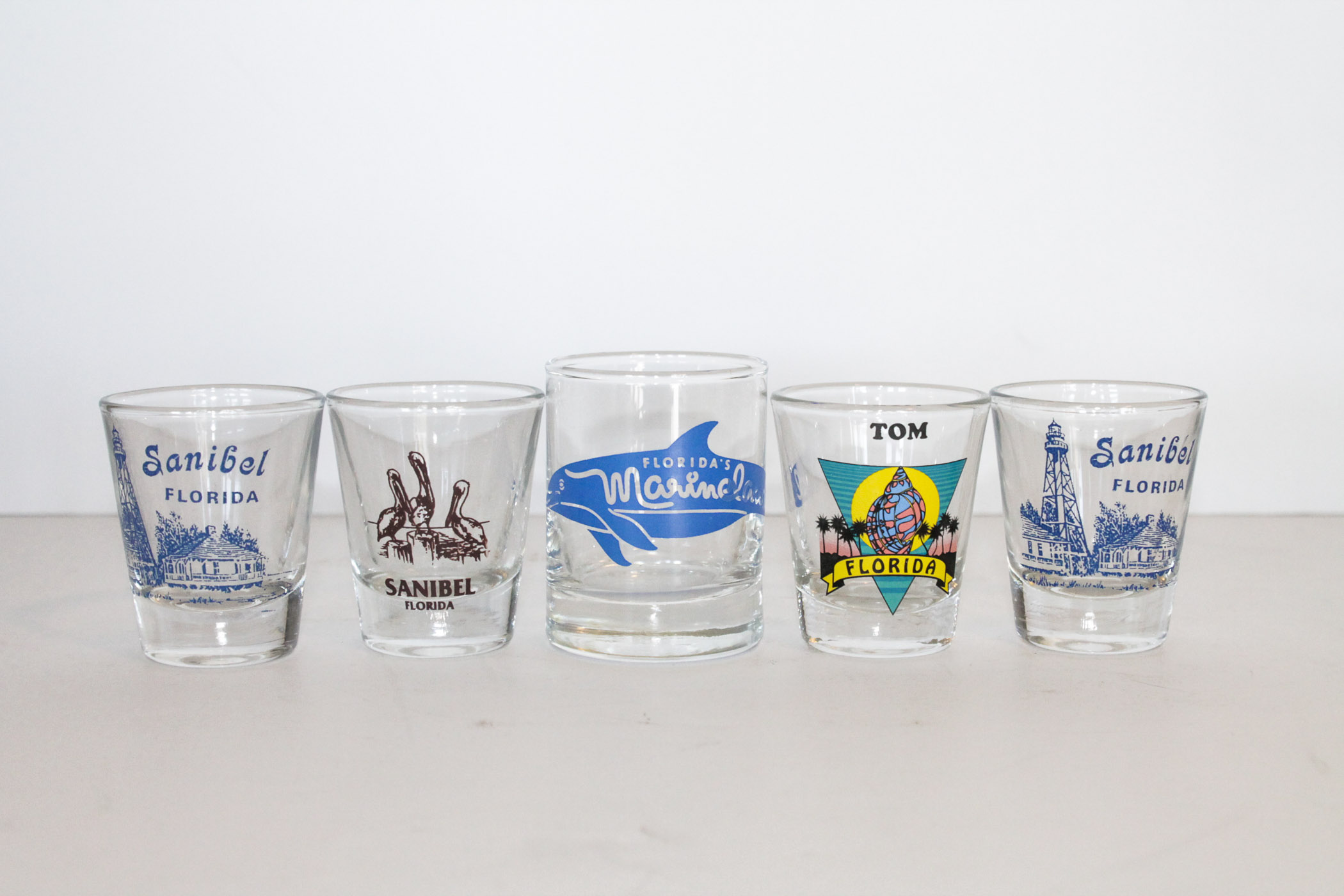 Florida Themed Shot Glasses EBTH