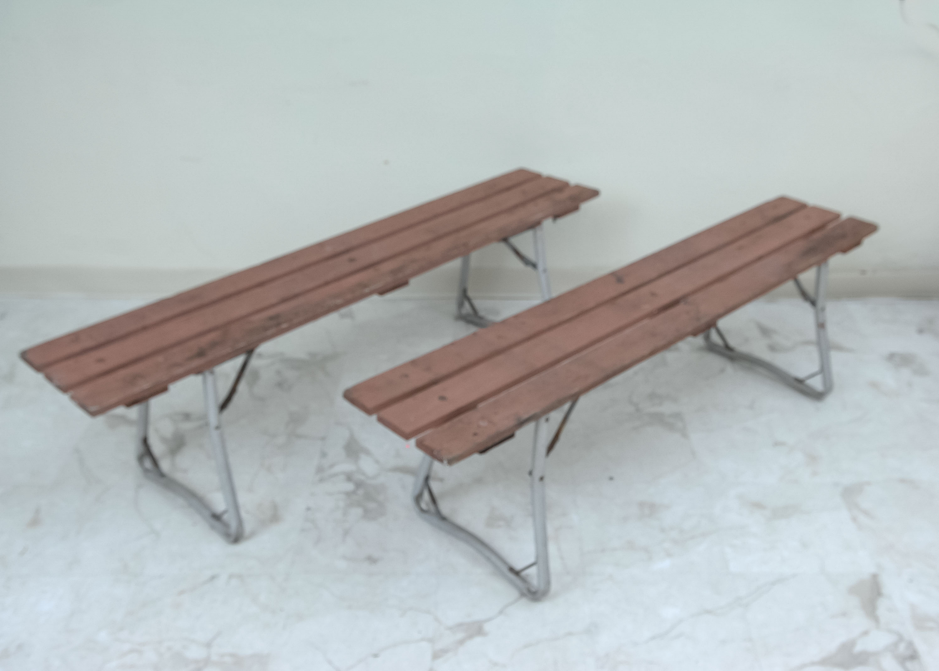 Folding Cedar Benches Ebth