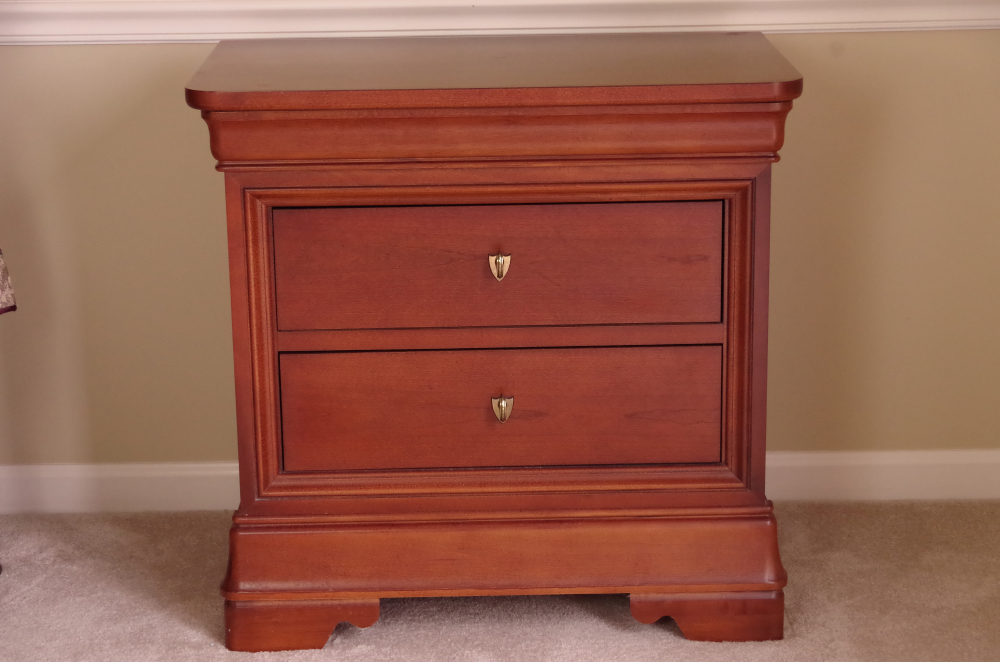 Impressions By Thomasville Cherry Two Drawer Nightstand Ebth