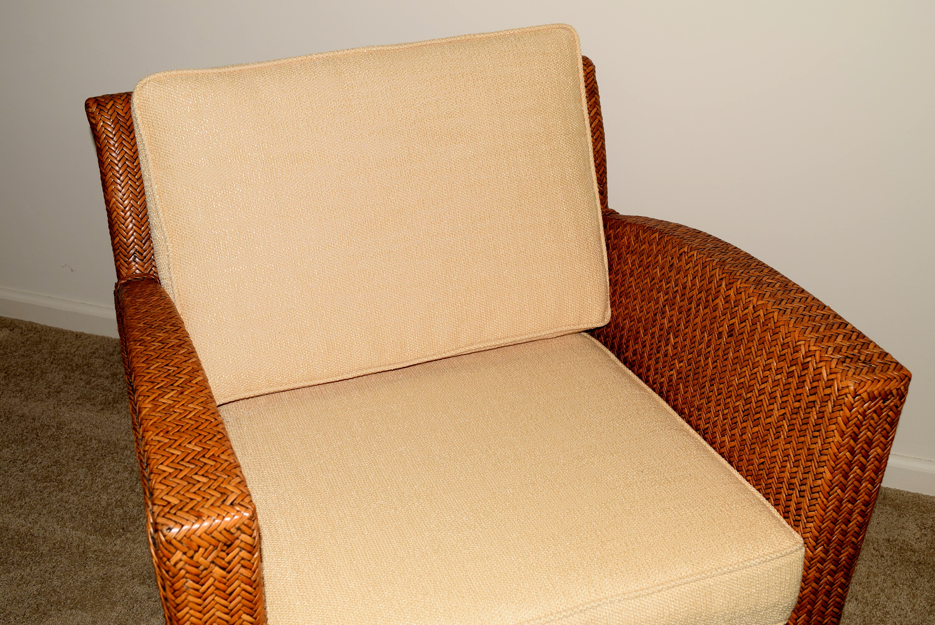 Modern Pier One Imports Rattan Accent Chair EBTH