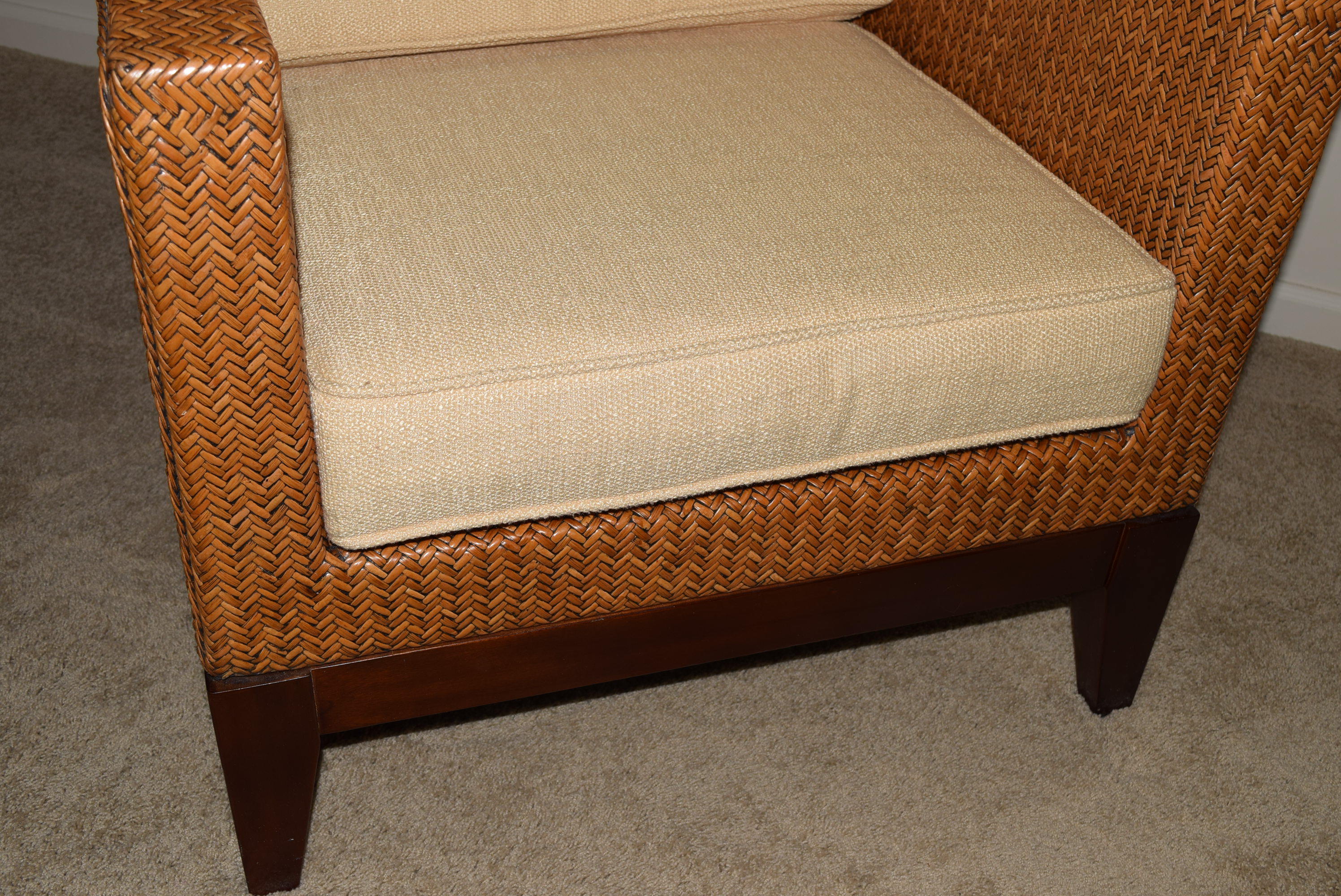 Modern Pier One Imports Rattan Accent Chair EBTH