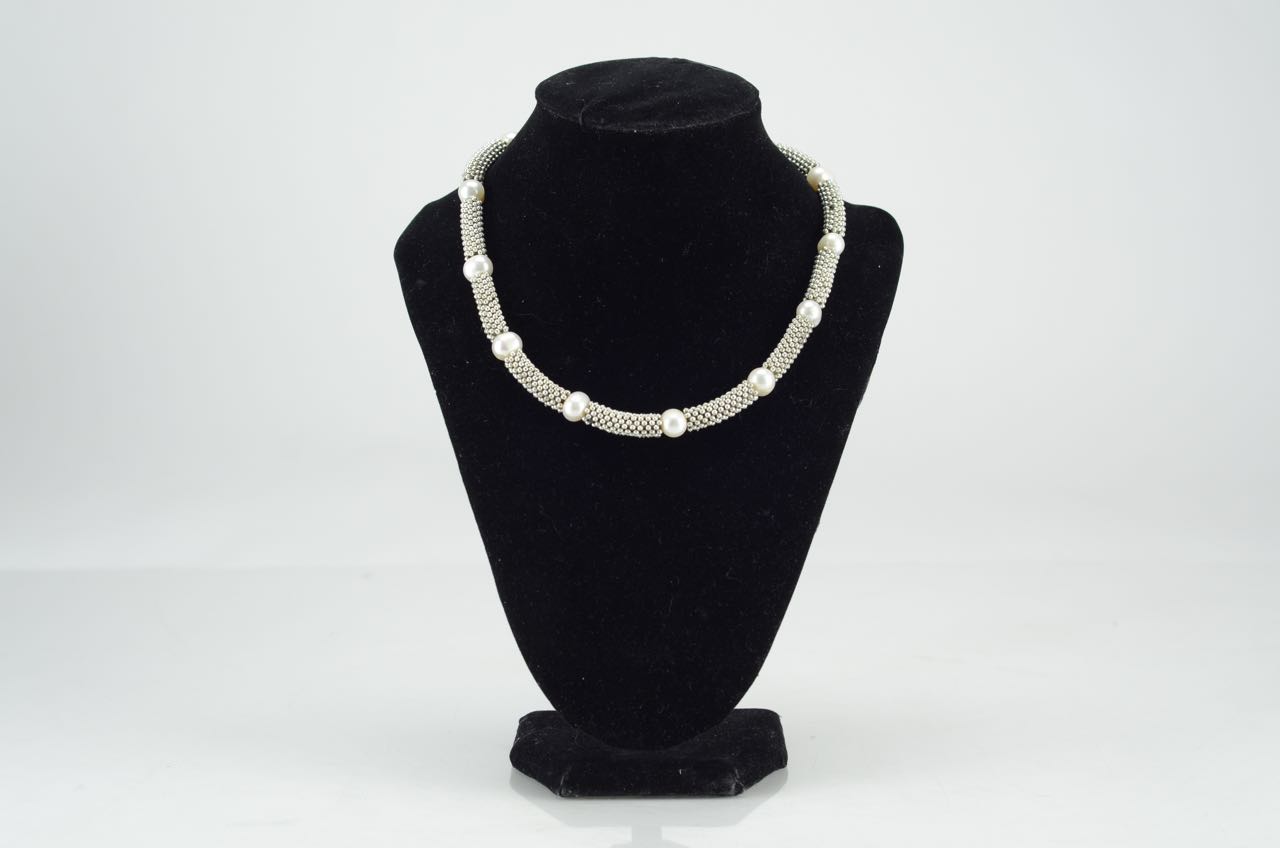 Pearl Necklace and Bracelet Set EBTH