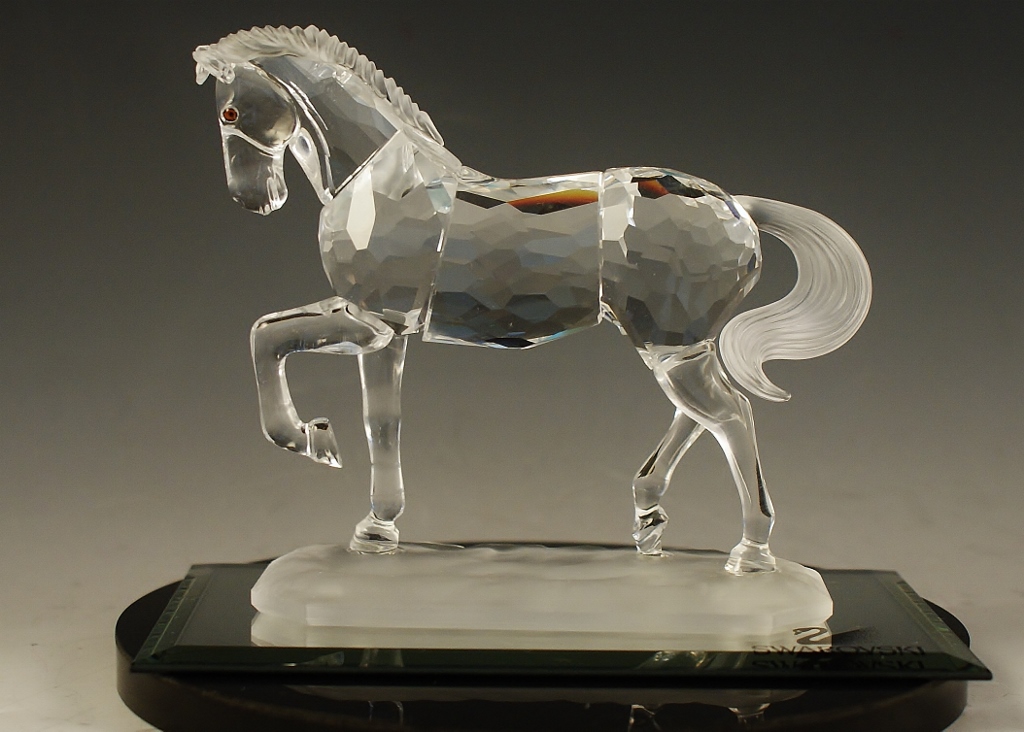Swarovski Crystal Horse Figurine EBTH