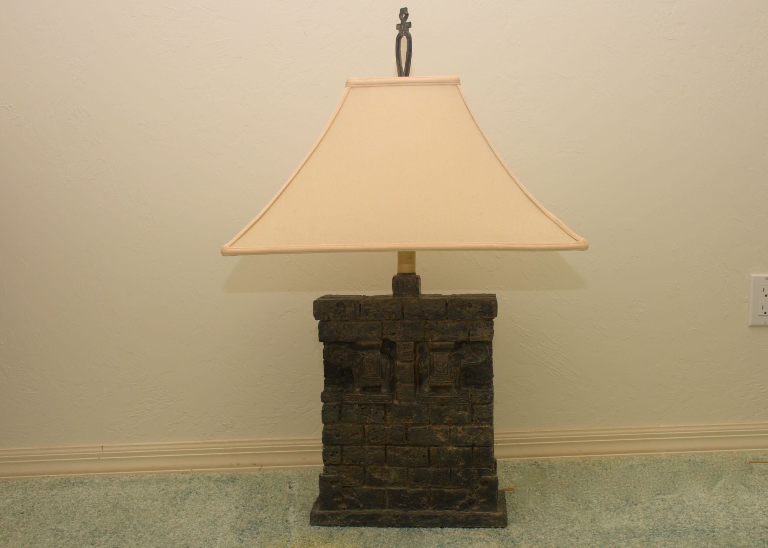 Elephants Stone Look Lamp by Cambridge Lamps EBTH