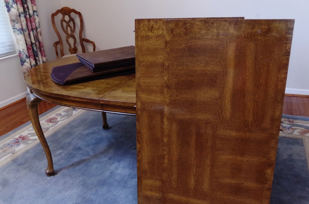 Unique Furniture Makers Pecan Dining Room Table and Chairs EBTH