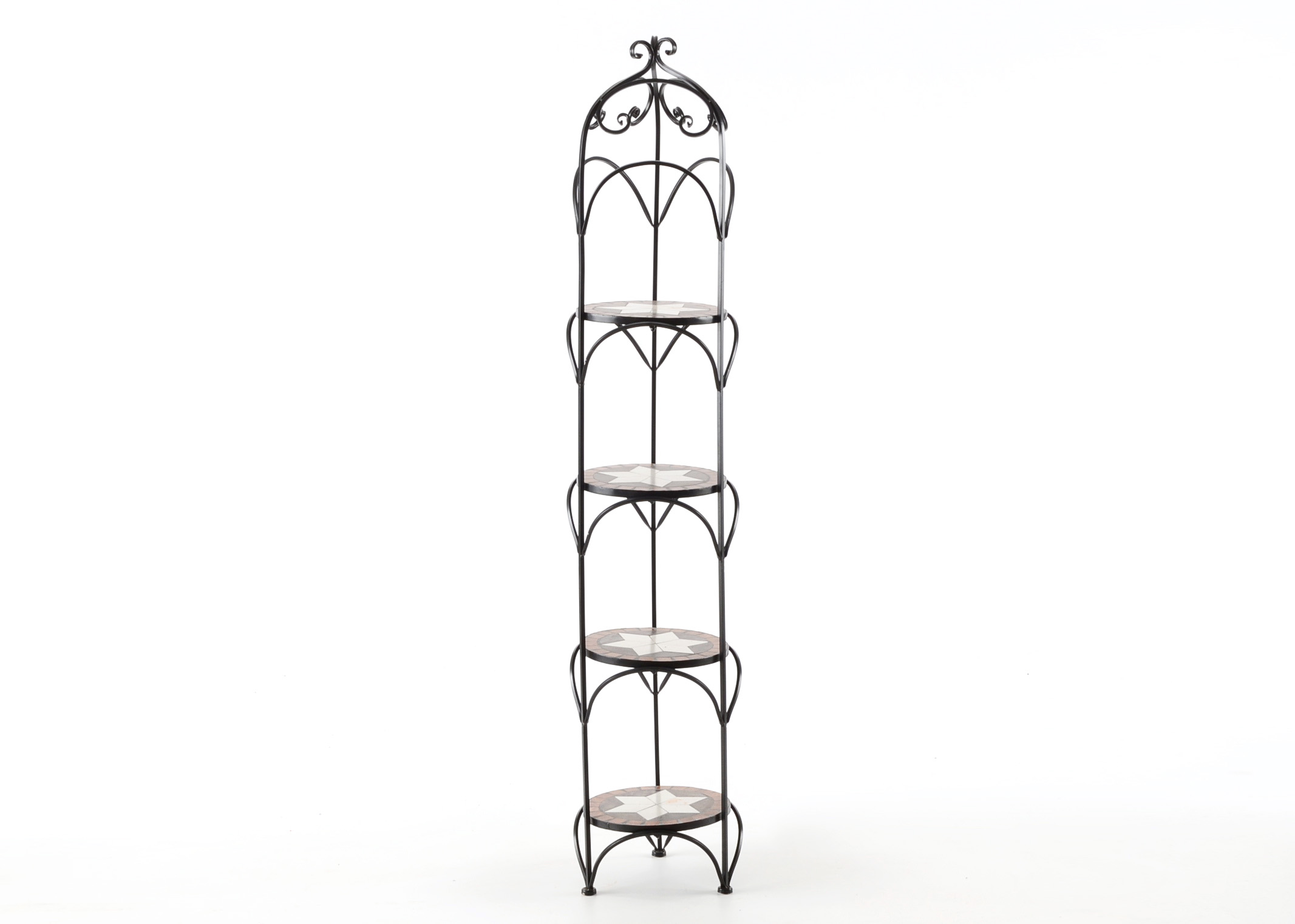 Four Tier Wrought Iron Plant Stand EBTH