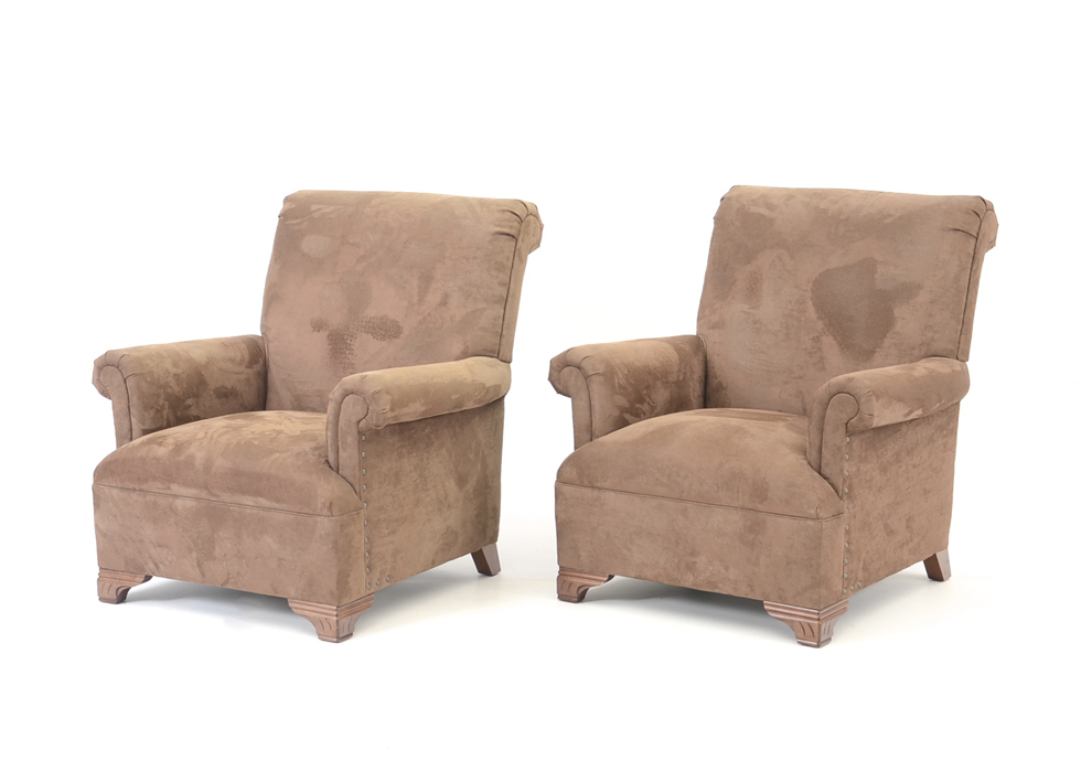 Pair of CustomMade Norwalk Armchairs EBTH