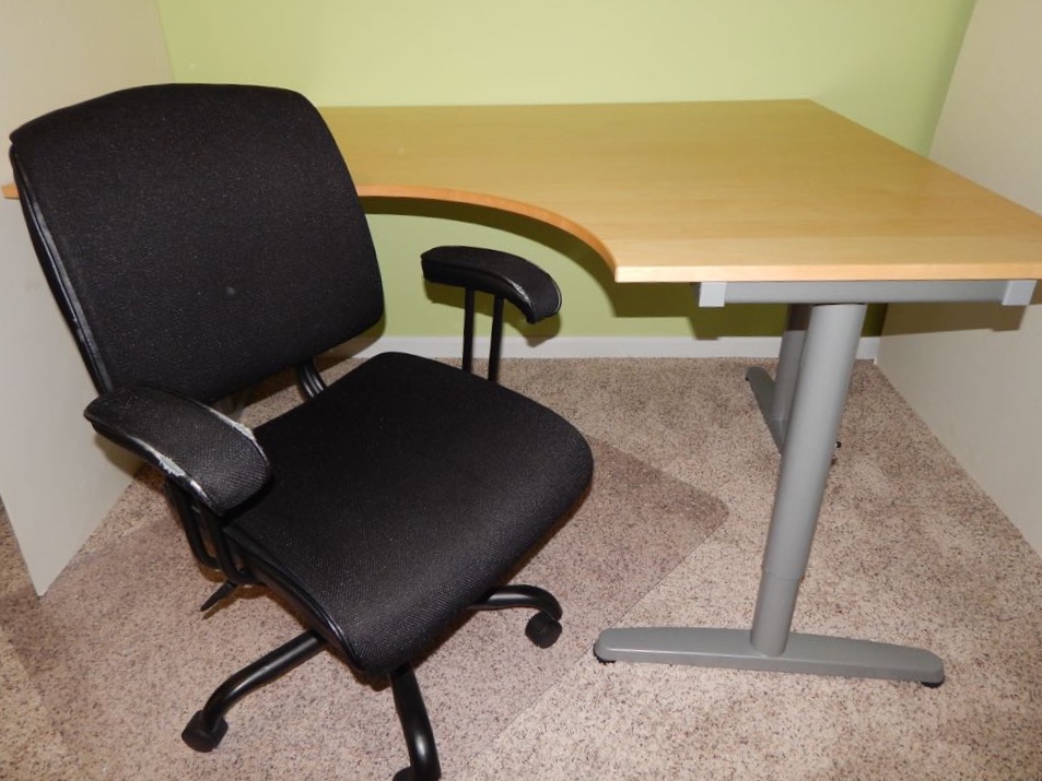 Ikea Right Curved Desk And Accessories Ebth