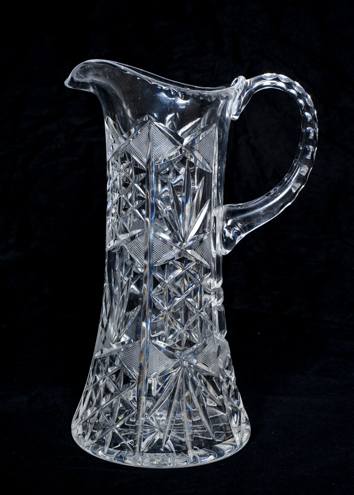 A Trio of Cut Glass Pieces EBTH