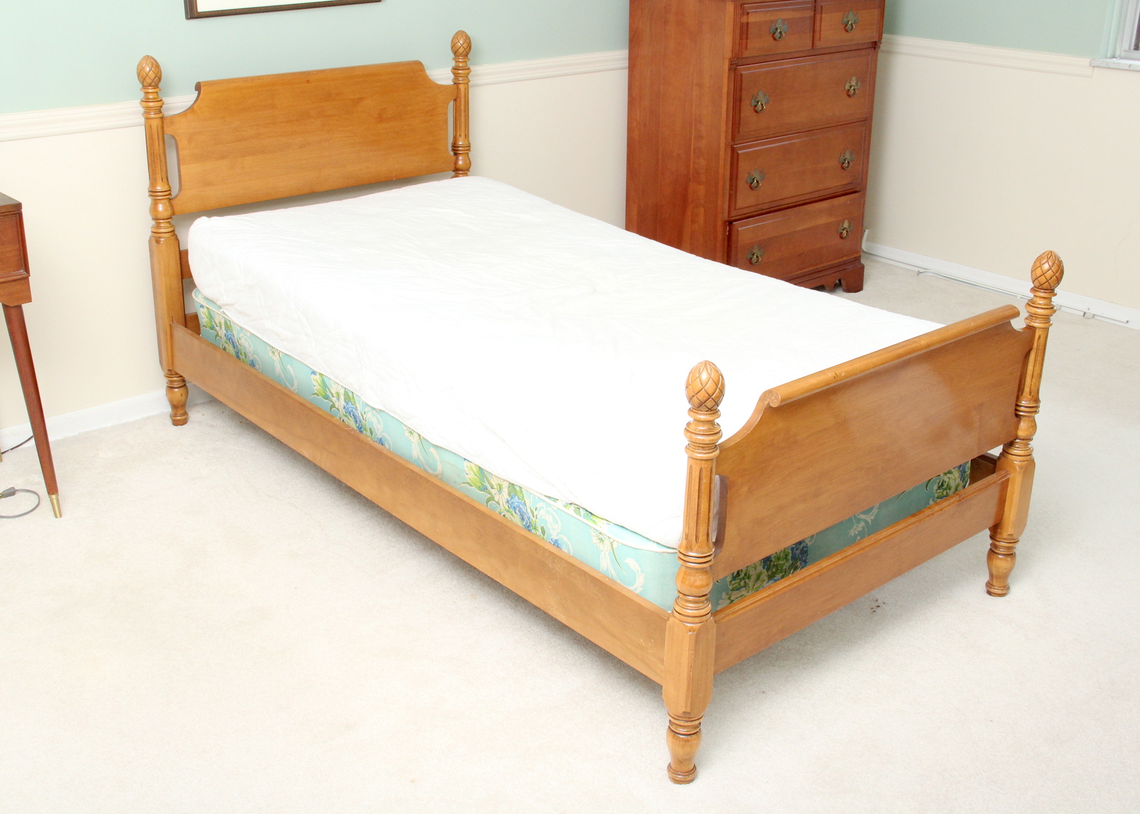 Vintage Maple Twin Bed EBTH