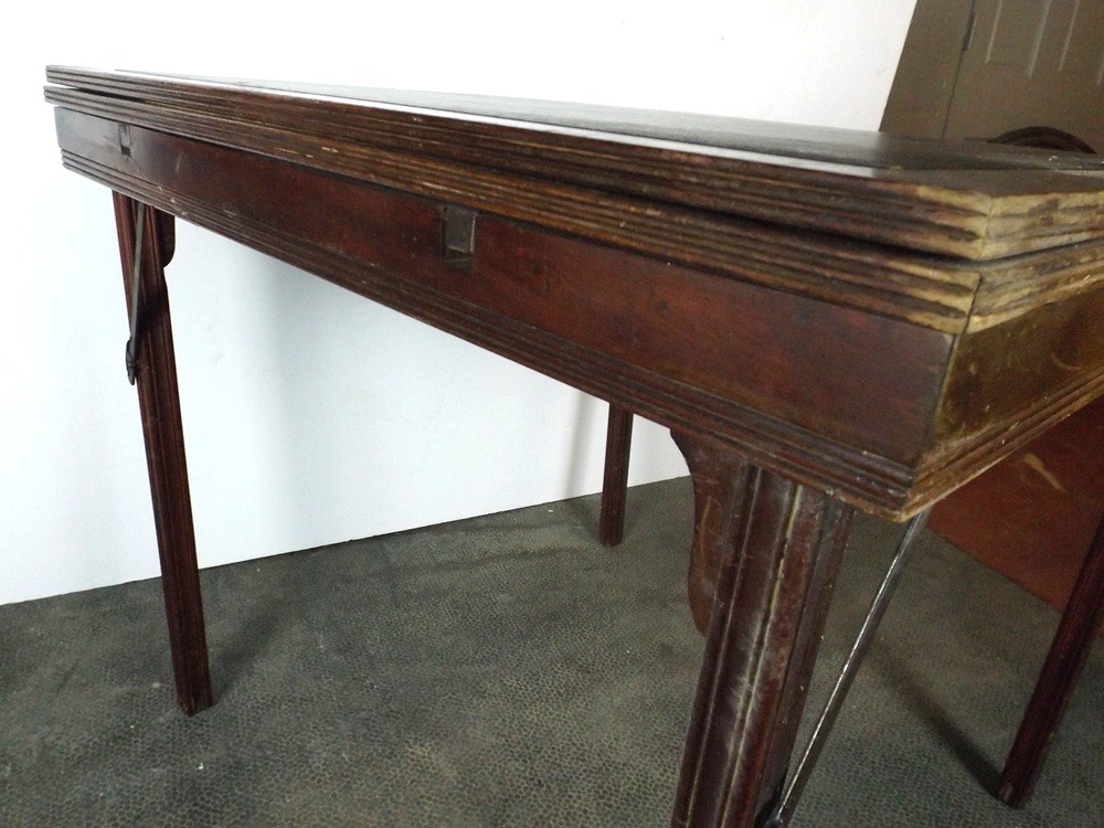 Vintage Wood Folding Card Table EBTH