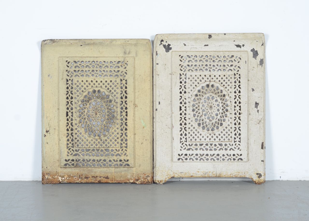 Pair Of Fireplace Summer Covers Ebth