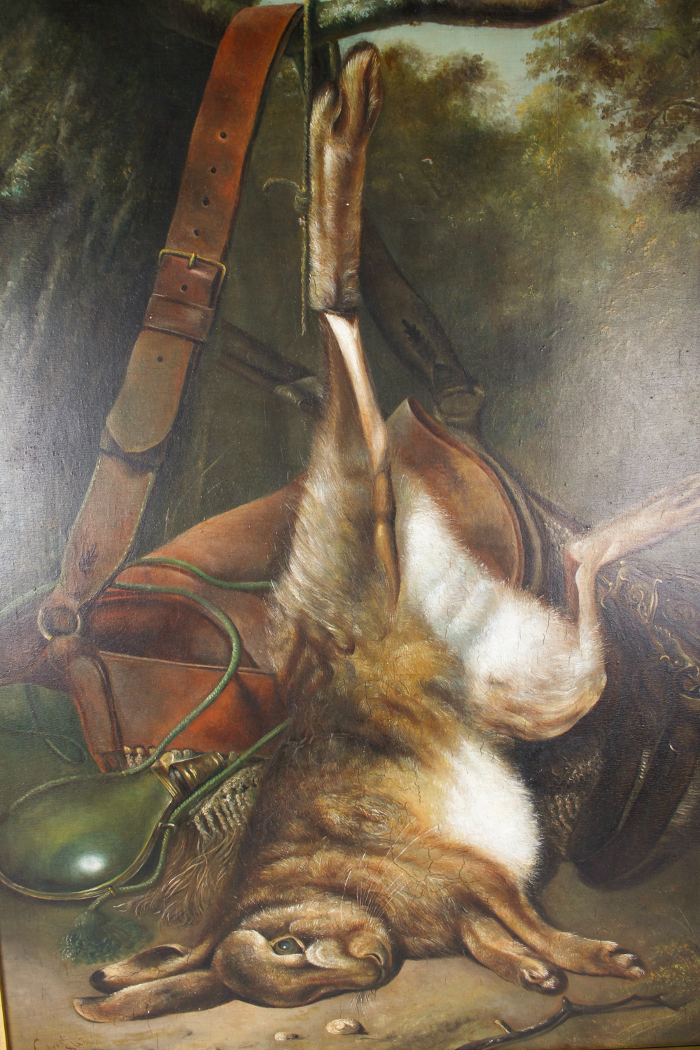 Unique Hunted Rabbit Painting | EBTH