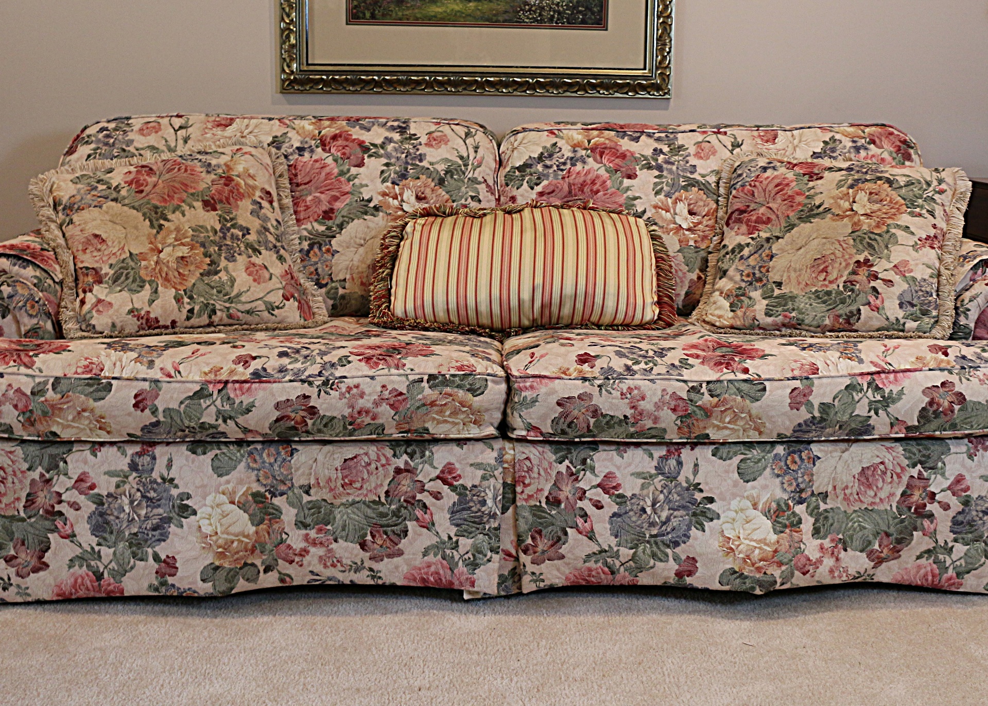 lazy boy floral couch