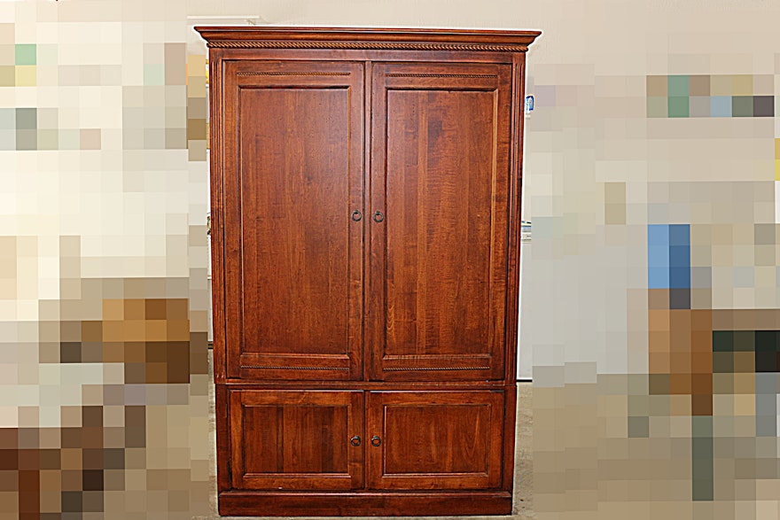 Vintage Ethan Allen Entertainment Center : EBTH - Vintage Ethan Allen Entertainment Center ...