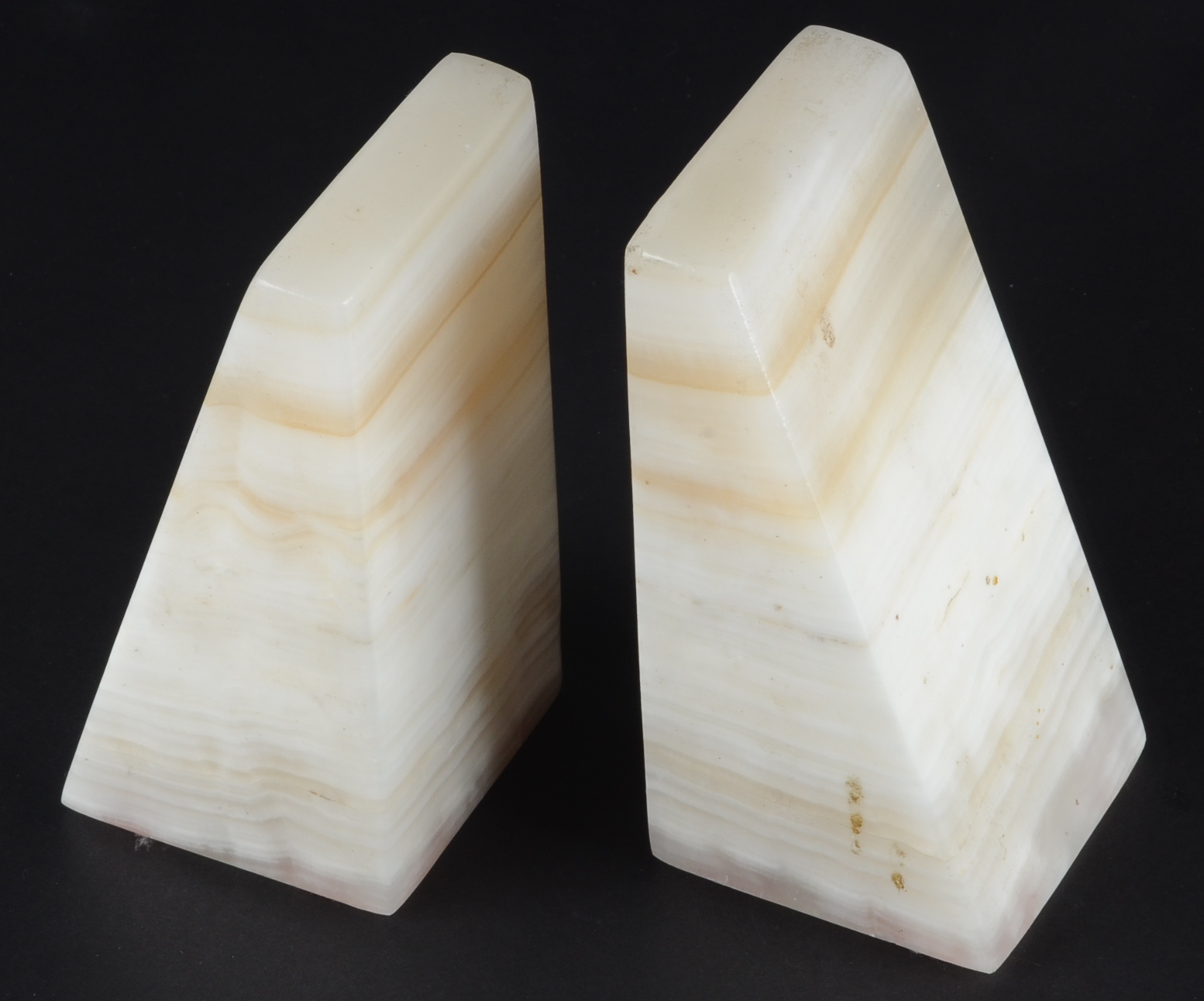 Vintage Mexican Onyx Bookends EBTH