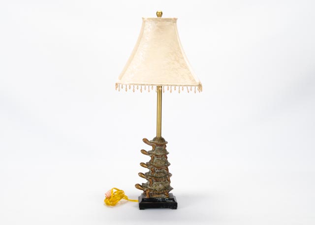 stacked turtle lamp