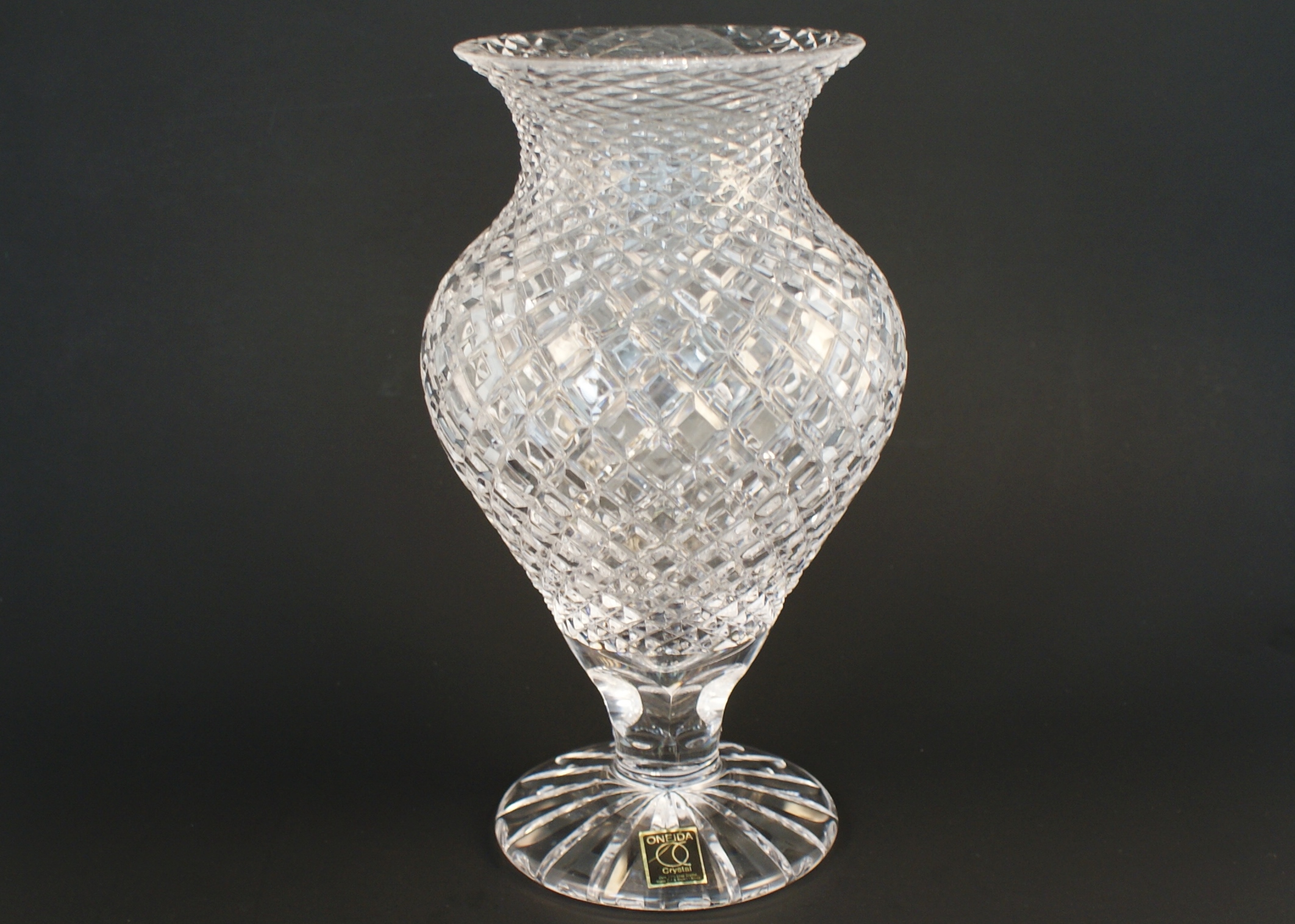 Oneida Crystal Vase EBTH