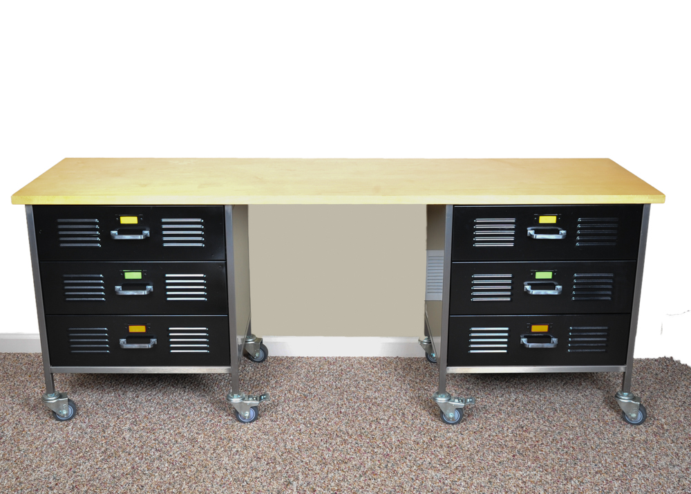 Pottery Barn Locker Style Desk Ebth