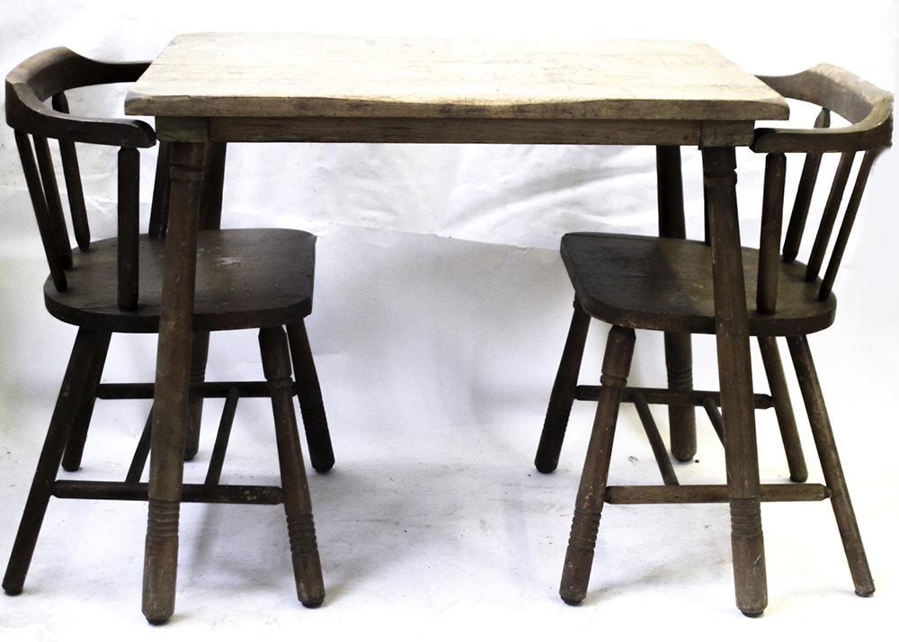 handmade childrens table and chairs
