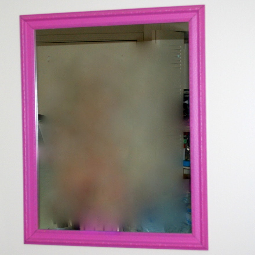 Purple Framed Wall Mirror Ebth Purple Framed Wall Mirror