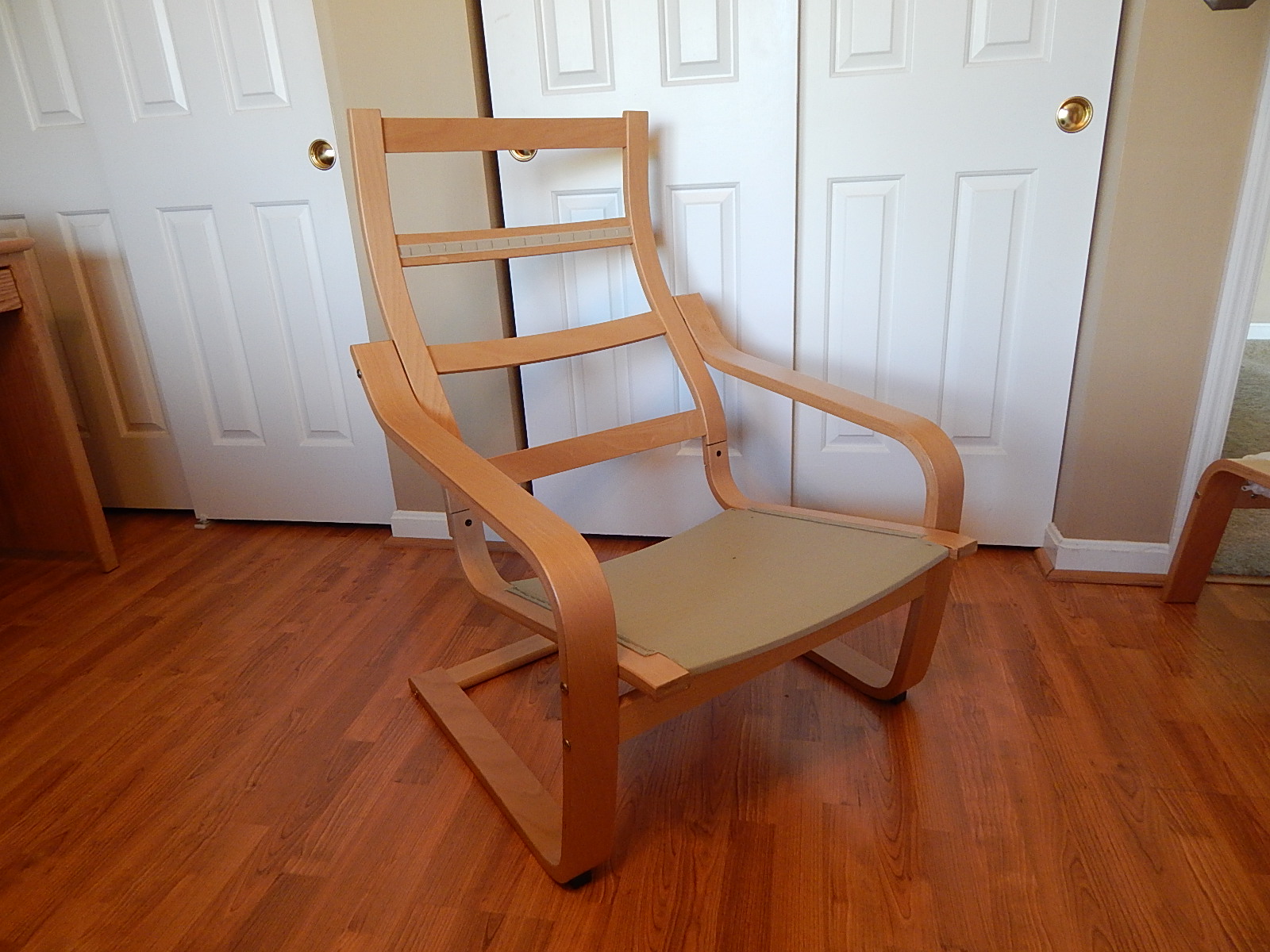 Ikea Poang Chair and Footstool EBTH