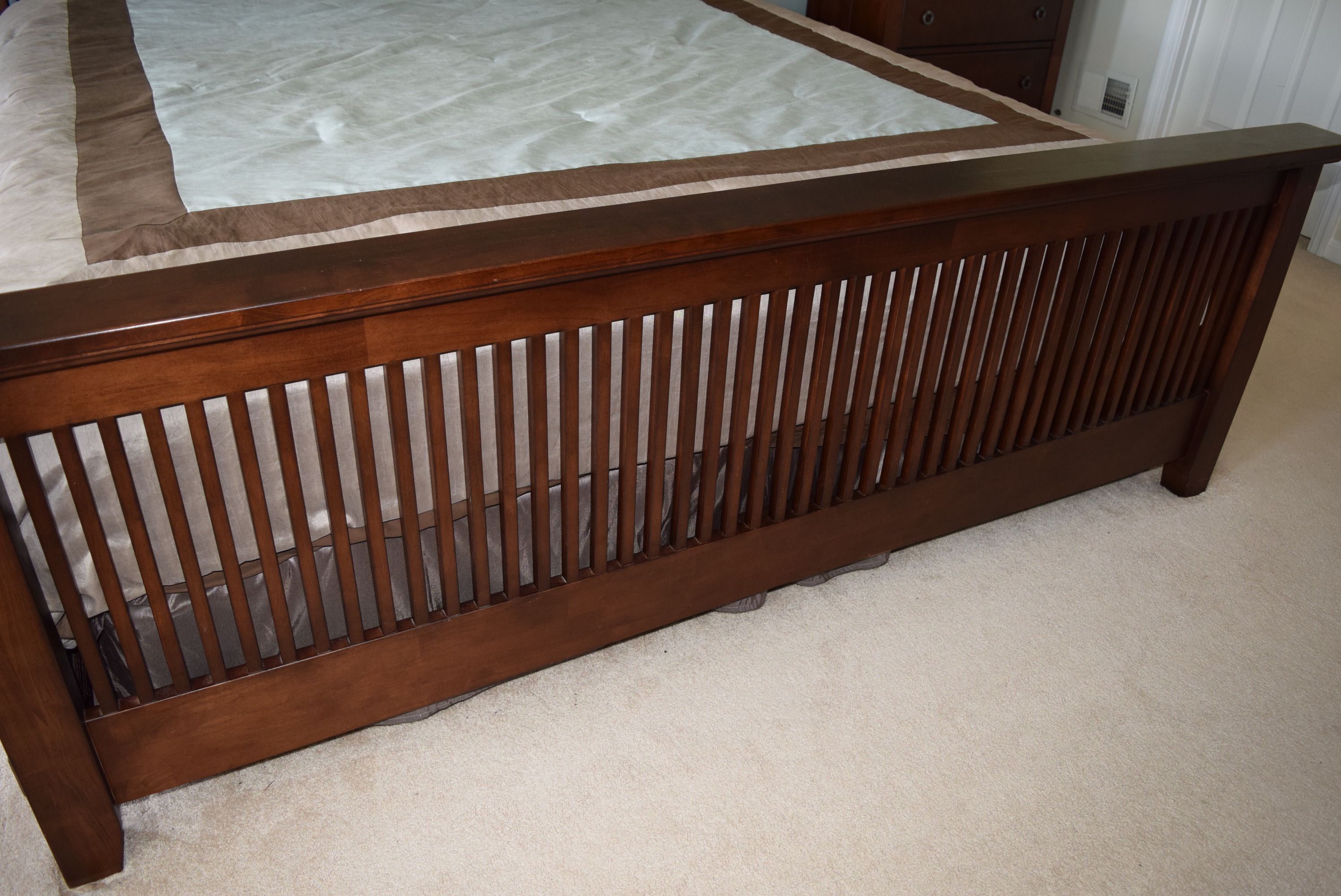American Signature Arts and Crafts Style King Size Bed EBTH