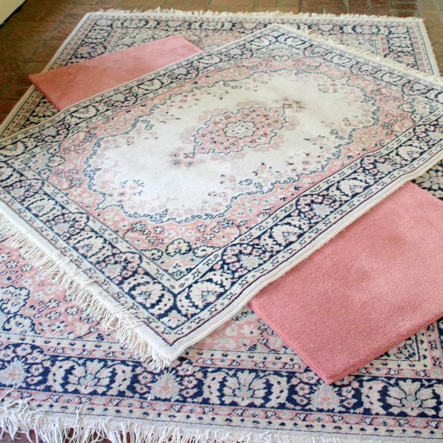 Matching Area Rugs And Pink Runner Ebth Matching Area Rugs And Pink Runner