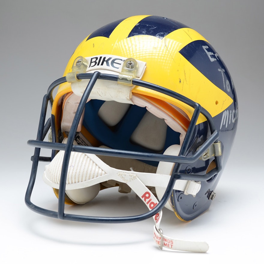 Michigan Game Used Helmet With Autograph Ebth