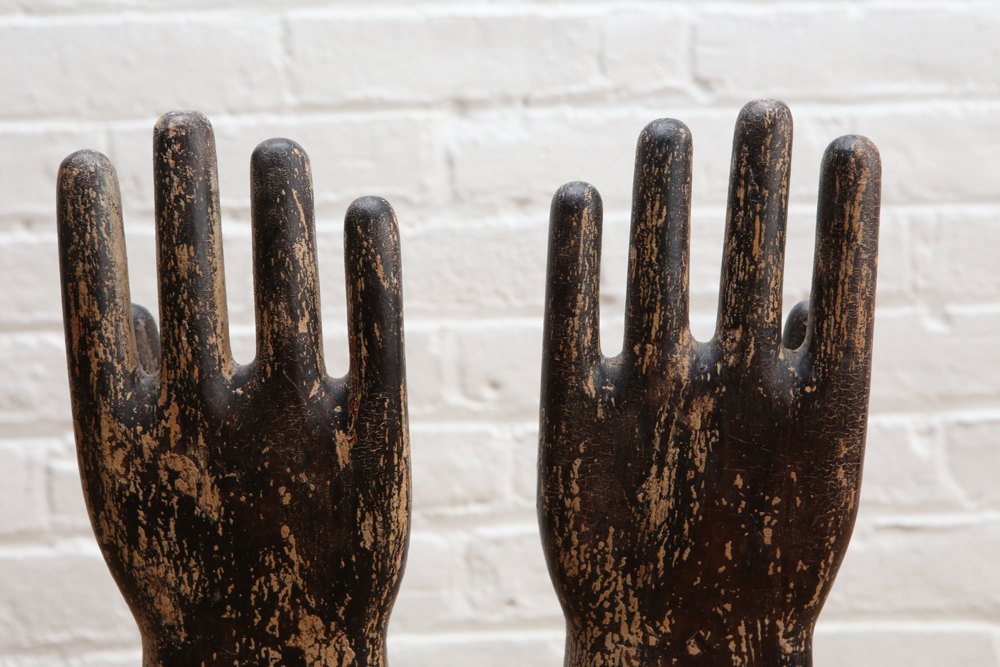 Wooden Carved Hand Sculpture EBTH