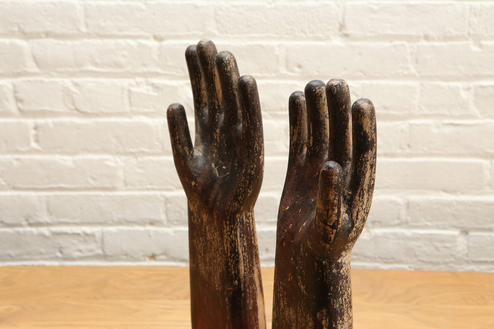 Wooden Carved Hand Sculpture EBTH