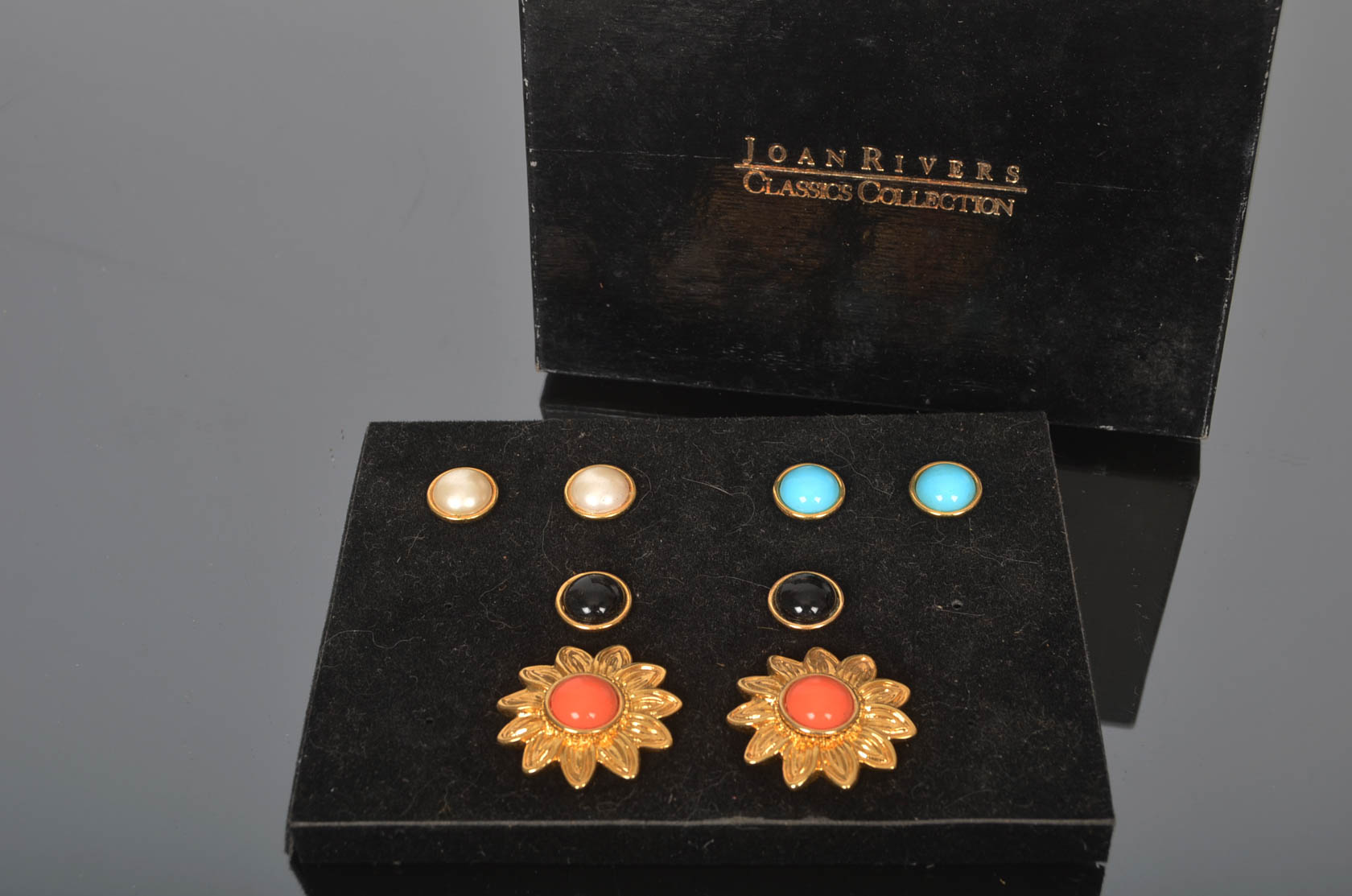 Joan Rivers "Classics Collection" Interchangeable Earrings EBTH