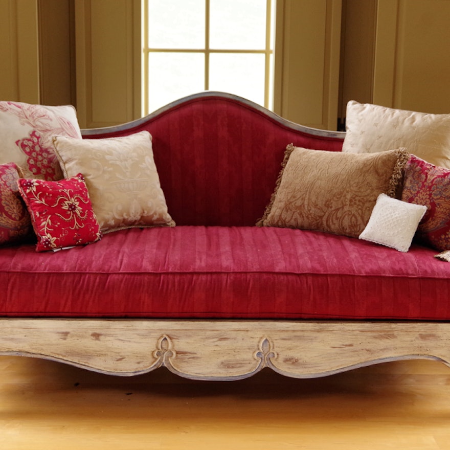 French Provincial Jacqueline Sofa By Highland House Ebth French Provincial Jacqueline Sofa By Highland