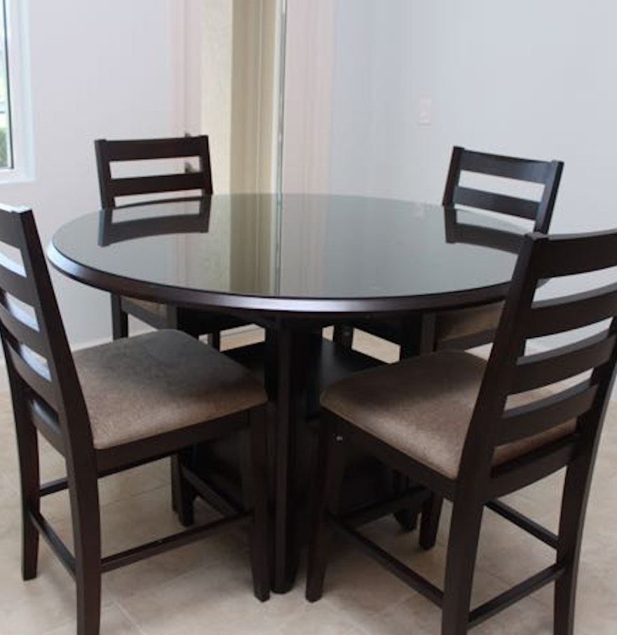 Casana Round High Top Dining Table and Chairs : EBTH Casana Round High Top Dining Table and Chairs : EBTH - Casana Round High Top Dining Table and Chairs ...