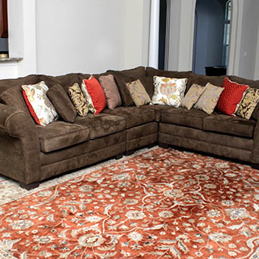 Ultrasuede Sectional Sofa Ebth Ultrasuede Sectional Sofa