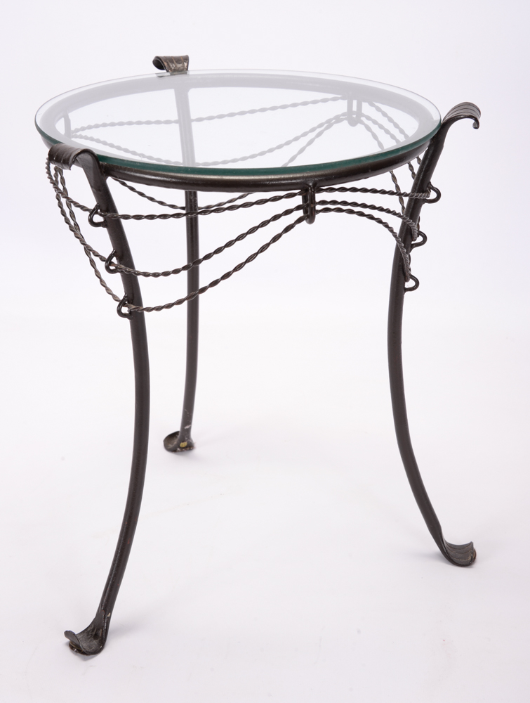 Small Wrought Iron Occasional Table EBTH