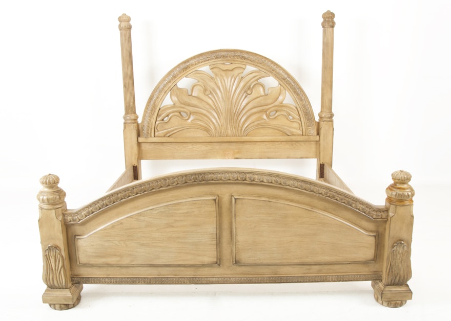 Collezione Europa Hollywood Style King Bed Frame Ebth