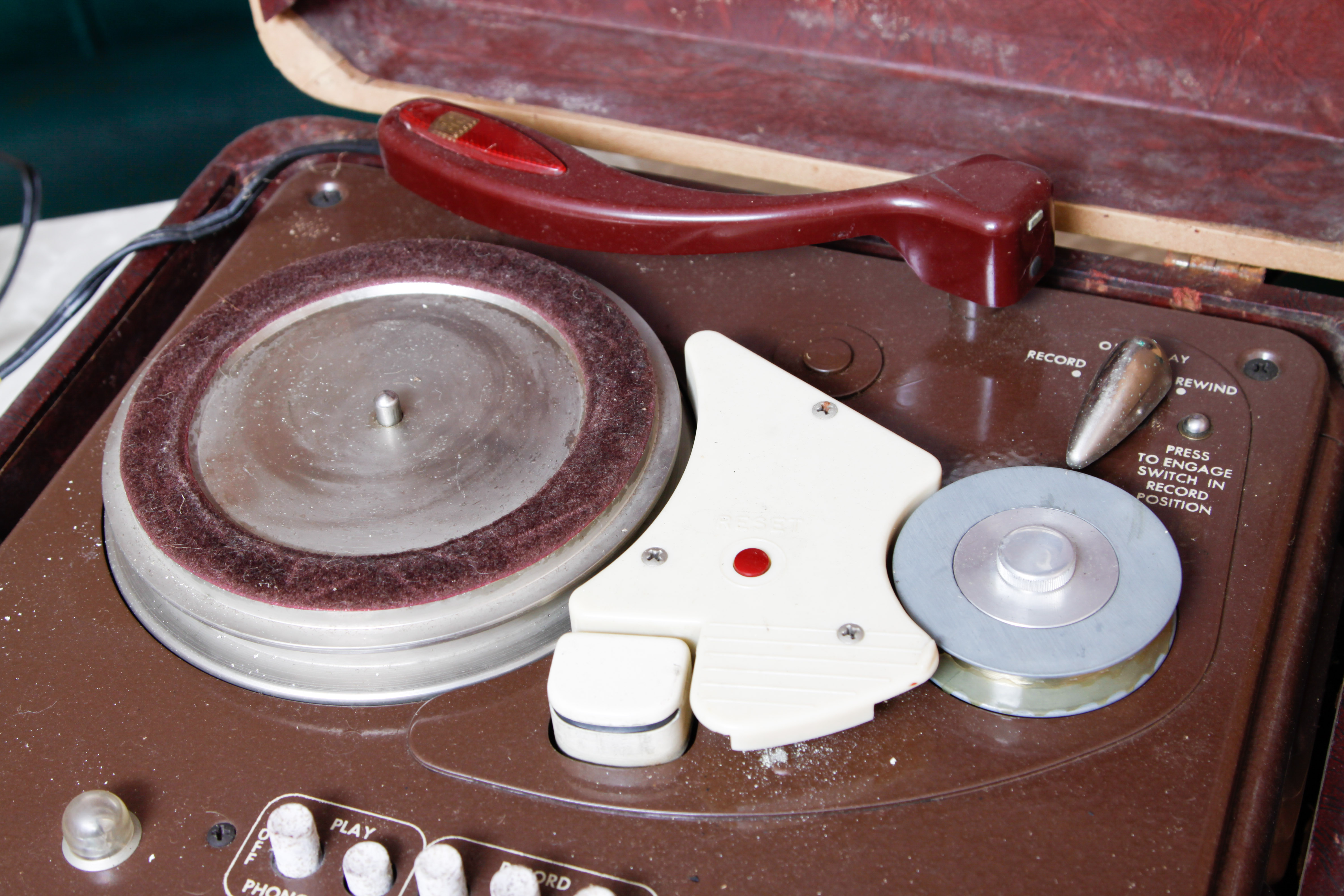 Vintage Voice Recorder and Records EBTH