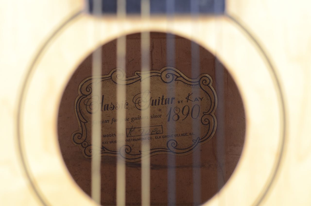 Vintage Kay Classical Guitar Model 7080 with Case EBTH
