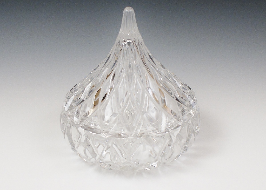 Hershey's Kiss Shaped Crystal Candy Dish EBTH