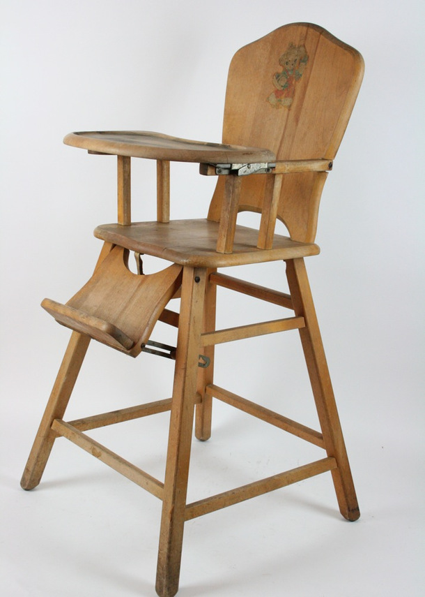 oak hill wooden high chair